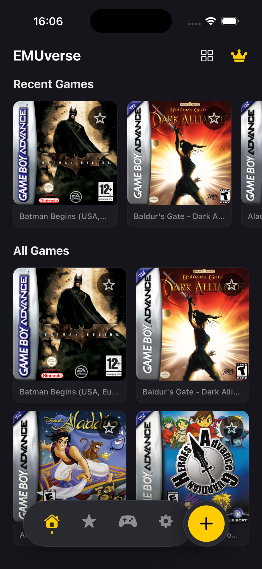 EMUverse App Screenshot